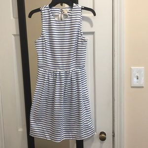 J. Crew striped zip dress